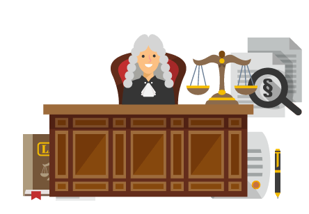 imagen en miniatura de un juez dictando consecuencias por DWI y DUI