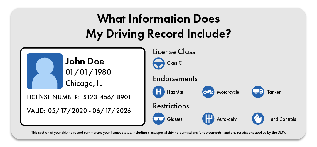 Driving Record details infographic