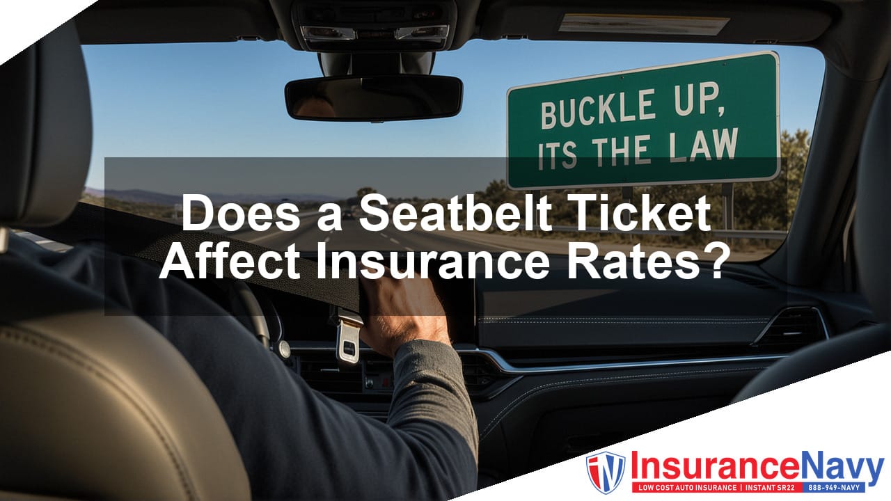 Does a Seatbelt Ticket Affect Insurance Rates?