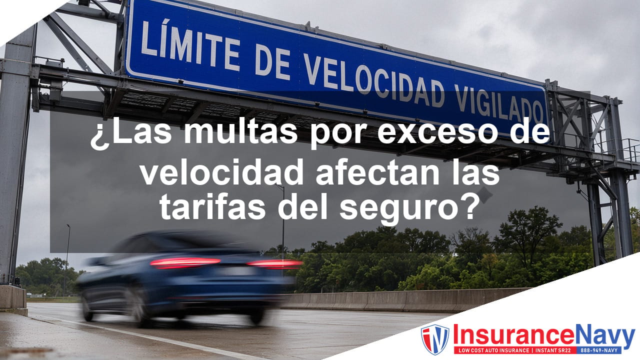 ¿Las multas por exceso de velocidad afectan las tarifas de seguro?