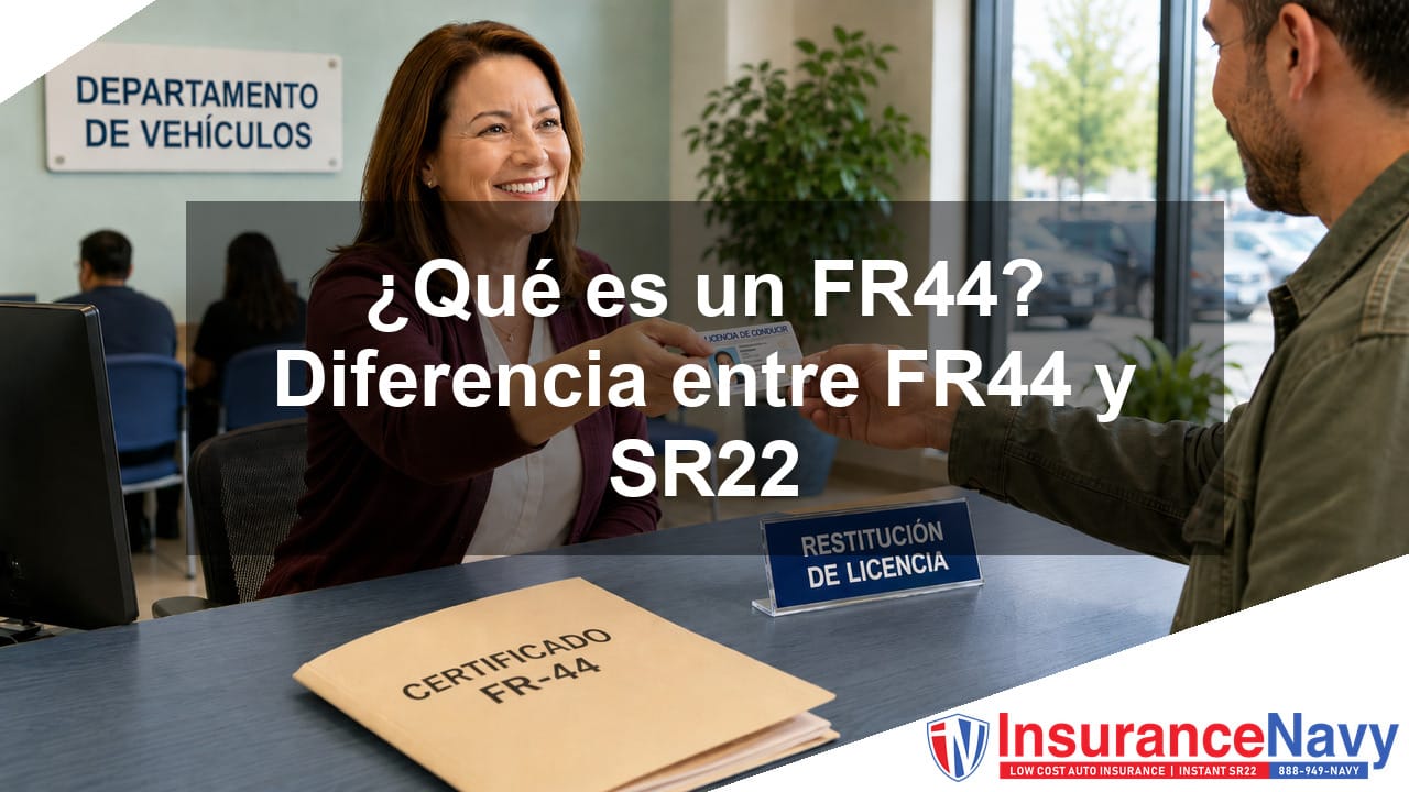 ¿Qué es un FR44? Diferencia entre FR44 y SR22