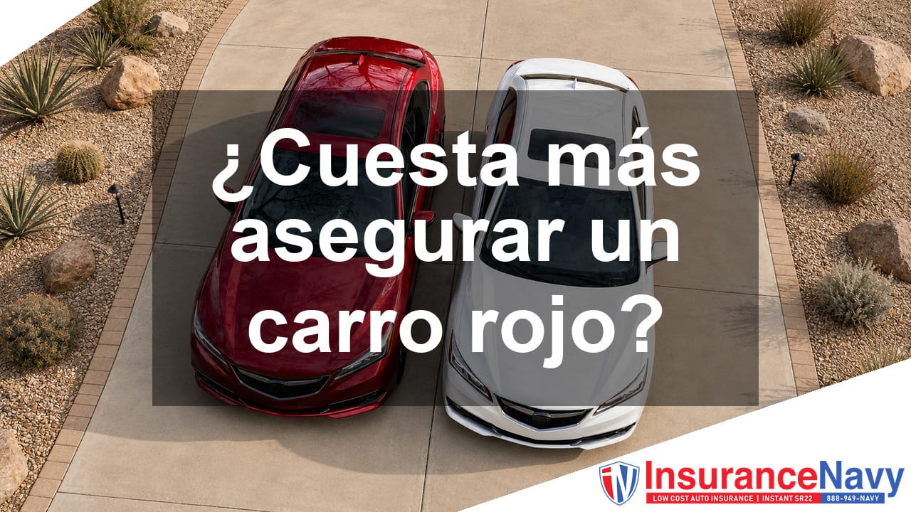 ¿Los carros rojos cuestan más de asegurar?