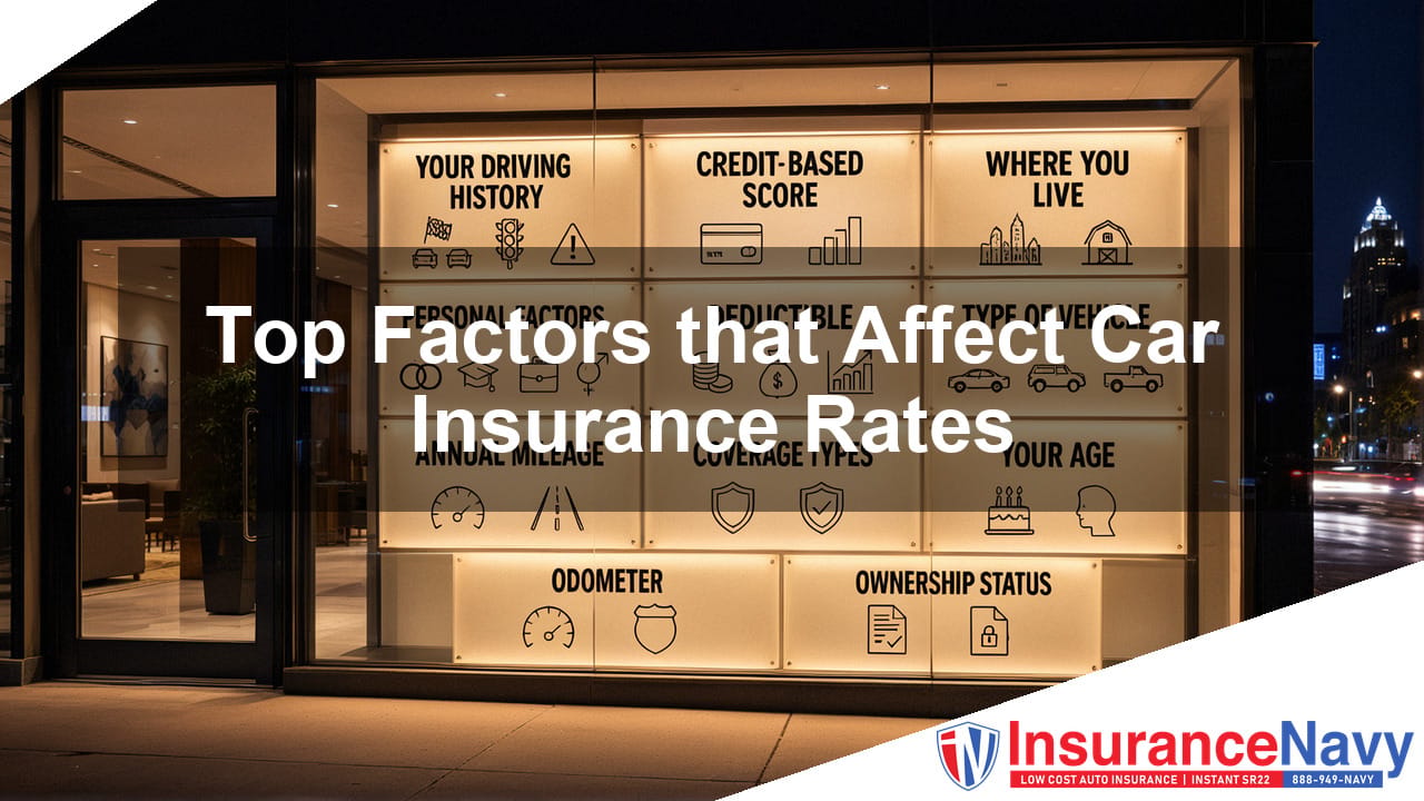 Factors that Affect Car Insurance Rates