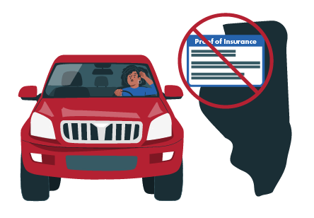 woman with car in illinois learning about car insurance