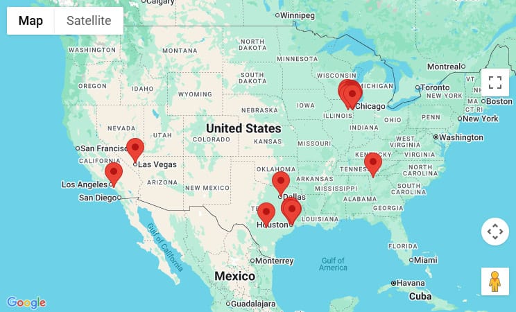 Map of Insurance Navy locations