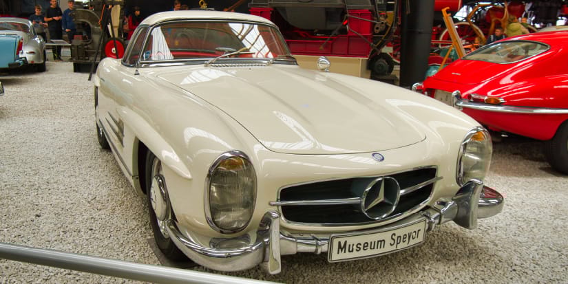 mercedes 300sl gullwing 1957 vintage car