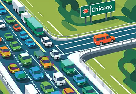 chicago traffic patterns by hour